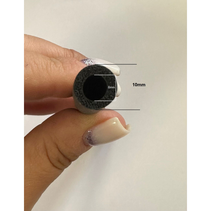 O Gp Apaļš porains gumijas profils Dia10mm