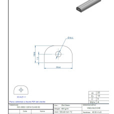 D Ss Silikona profils 25x15mm  Black