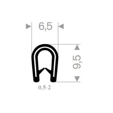 A Pa PVC profils 0.5x2mm