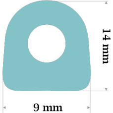 D Ss Silikona profils14x9mm