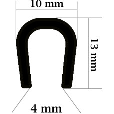 U Gs EPDM profils 4x10x13mm