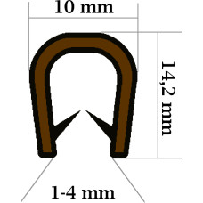 A Ps Armēts PVC profils 10x14.2