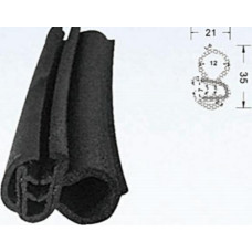 AO Gs Armēts EPDM gumijas profils 21x35mm