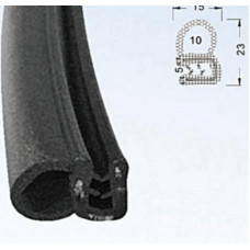 AO Gs Armēts EPDM gumijas profils 15x23mm