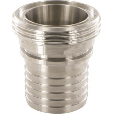 SMS male ND51 serrated shank+collar fr hose DN50 SS