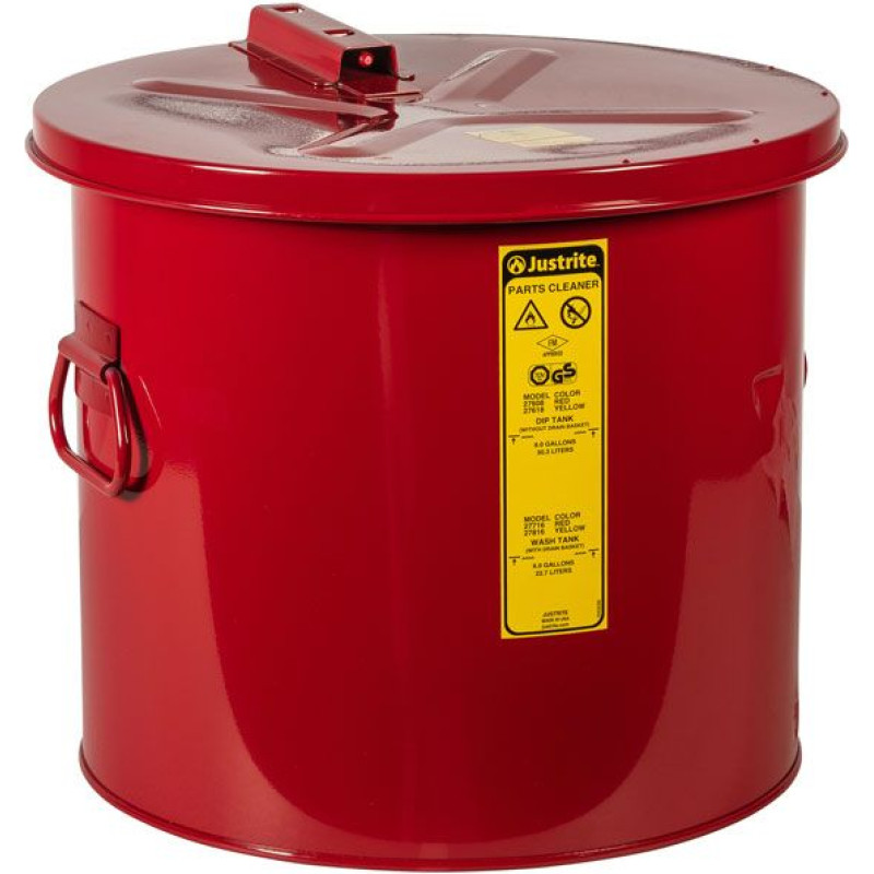 Drošības iegremdēšanas/tīrīšanas Tvertne 30L sarkana