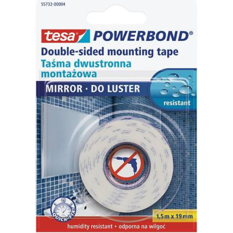 tesa Abpusējā līmlenta (Spoguļu) 19mm 1,5m