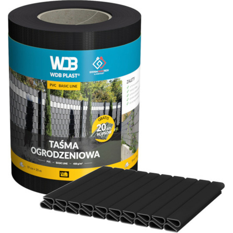 Basic Line lokšņu komplekts 190mm × 35m melns