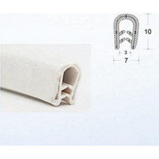 A Pa PVC profils 7x10mm WHITE