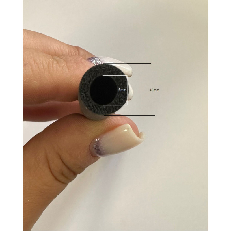 O Gp Apaļš porains gumijas profils Dia40mm