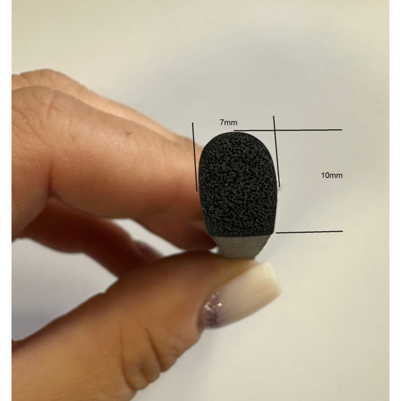 D Gp EPDM porainas gumijas profils 7x10mm