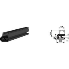 AO Gs Armēts EPDM gumijas profils 10.7x12.8mm