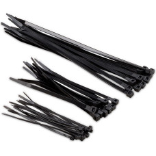 Plastmasas savilcēji melni 4.8x400mm (100gb)