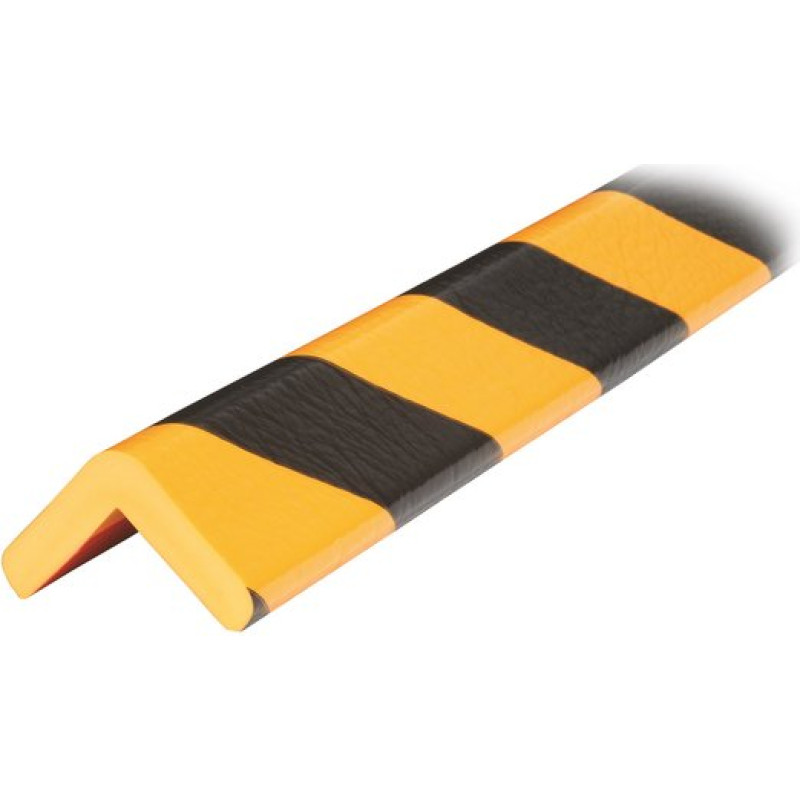 Stūra aizsargs 1000x26x19mm melns/dzeltens ar pašlīmējošo slāni