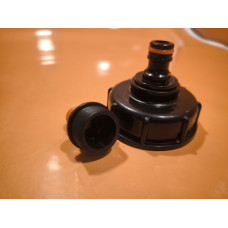 IBC konteineru adapteris ar pāreju uz dārza šļūteni