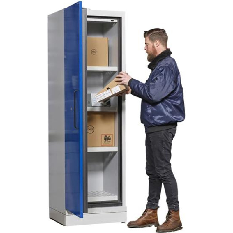 Drošības skapis litija baterijām (90 min) 2070x600x600m Zils