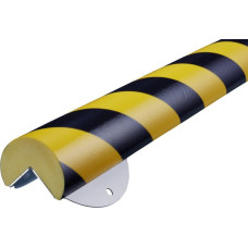 Sienas aizsargkomplekts 1000mm 60mm Diametrs melns/dzeltens pieskrūvējams