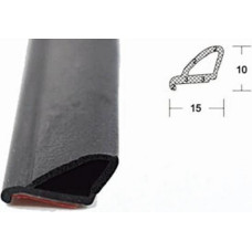 D Gp EPDM porainas gumijas profils 10x15mm
