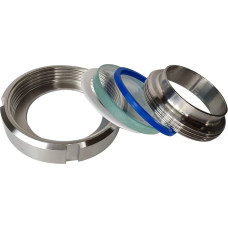 Skatu stikls SMS metin. 57mm  SS316    EPDM gasket