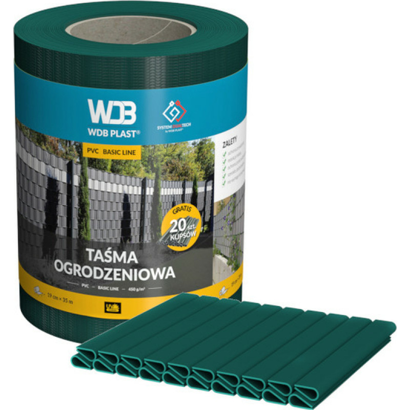 Basic Line lokšņu komplekts 190mm × 35m zaļš