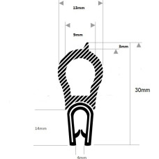 AO Gs Armēts EPDM 13x30mm